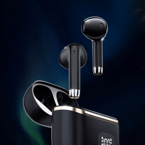 Bluetooth vabakäeseade Dudao U15Pro Must (LED-ekraaniga)
