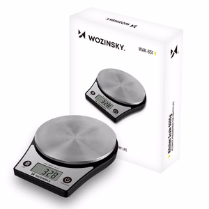 Wozinsky WAK-651 köögikaal LCD-ekraaniga, kuni 5 kg – must