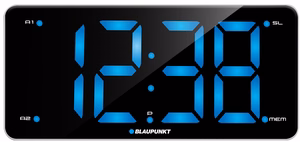 Blaupunkt CR15WH digitaalne äratuskell, must/valge