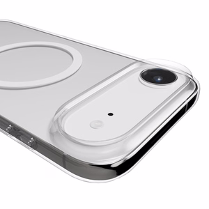 Puro Lite Mag TPU+PC Ümbris Compatible with MagSafe jaoks iPhone 17 Air - Läbipaistev with Valge Ring