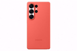 Samsung Silicone Case ümbris Samsung Galaxy S25 Ultra jaoks, punane