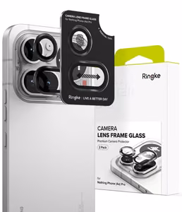 Ringke Camera Frame Protector kaameraraami kaitse, 2 tk komplekt, Nothing Phone 4A Pro jaoks, must