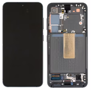 LCD screen Samsung S911 S23 5G with touch screen and frame Graphite original (service pack)