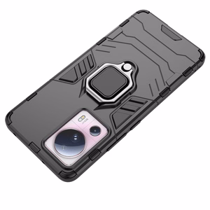 Ring Armor ümbris jaoks Xiaomi 13 Lite armored cover magnetic holder ring must