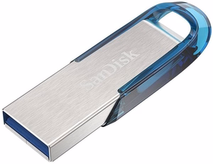 SanDisk Ultra Flair USB mälupulk 64 GB USB Type-A 3.2 Gen 1 sinine, hõbedane