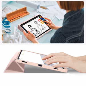 Tech-Protect SmartCase Pen jaoks Samsung Galaxy Tab S11 11.0 X730 / X736 - roosa