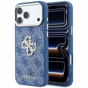 Guess 4G & Big Strass Logo ümbris iPhone 18 Pro / 17 Pro jaoks, sinine