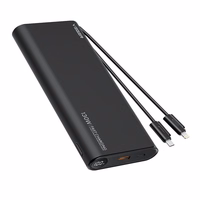 Powerbank Veger TCE130 (W2503) PD 130W 25000 mAh with built-in Type C cables / Lightning must