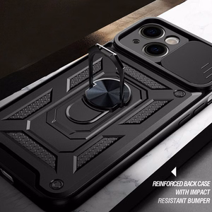Slide Camera Armor Ümbris jaoks Realme C21 Must