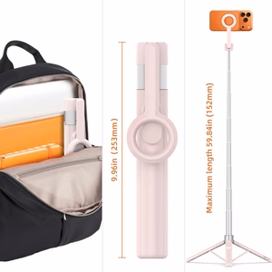 Tech-Protect L10S Bluetooth-selfikepp, roosa ja hall