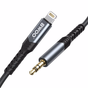 BWOO кабель AUX 3.5mm - Lightning BO-AUX068 черный