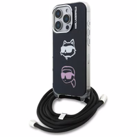 Karl Lagerfeld IML Crossbody Karl&Choupette Head Ümbris for iPhone 16 Pro - must