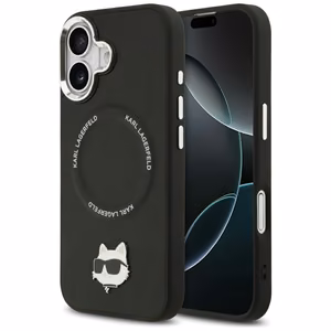 Karl Lagerfeld Choupette Pin MagSafe Ümbris jaoks iPhone 17 - Must