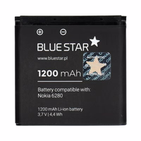 Aku jaoks Nokia 6280 / 9300 / 6151 / N73 1200 mAh Sinine Star Premium