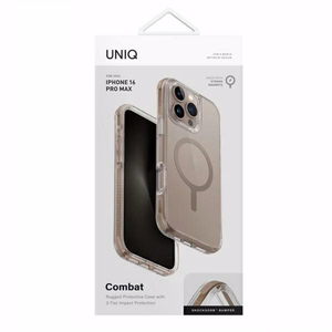 Uniq Combat Magclick Charging Ümbris jaoks iPhone 16 Pro Max - kuldne