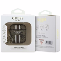 Guess GUA2P4RPSW AirPods 1/2 cover brown/brown 4G Printed Stripes Charm