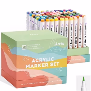 Akrüülmarkerite komplekt ARRTX 90B, 90 värvi, maastiku toonid