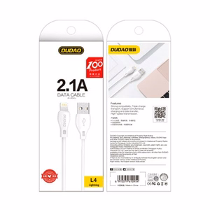 Dudao cable USB / Lightning 2.1A cable 2m valge (L4L 2m valge)