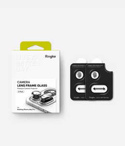 Ringke Camera Frame Protector kaameraraami kaitse, 2 tk komplekt, Nothing Phone 4A Pro jaoks, must