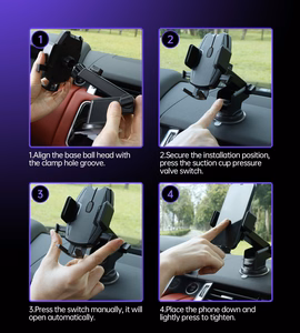 Choetech H043 Spider-Man II telescopic car hoidja jaoks cockpit or window - must