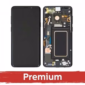 LCD ekraan ühilduv Samsung G965 S9 Plus jaoks koos raamiga / must / OEM