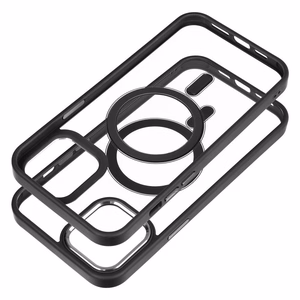 Чехол для iPhone 12 PRO MAX Color Edge Mag Cover совместимый с MagSafe чёрный