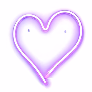 neoon LED on USB - HEART mudel
