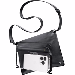 SPIGEN A640 universaalne veekindel ümbris CROSSBAG must