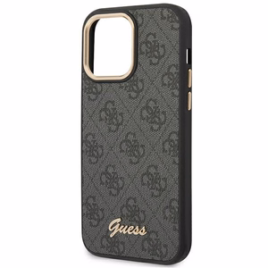 Guess 4G Vintage Gold Logo ümbris iPhone 14 Pro must