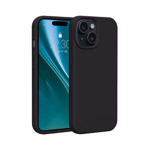 Etteri Silikoon Ümbris jaoks iPhone 15 6,1" must