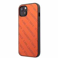 Karl Lagerfeld Perforated Allover Ümbris jaoks iPhone 13 / 14 / 15 6.1" - oranž