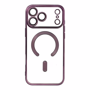 ELECTRO MAG COVER case compatible with MagSafe jaoks IPHONE 17 Pro Max deep lilla