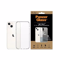 PanzerGlass ClearCase antibacterial ümbris with Military Grade certificate jaoks iPhone 13 / 14 / 15 - läbipaistev