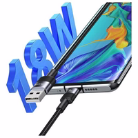 USAMS Kaabel USB-A - USB-C 3A 1,2m Aluminum Alloy Data Cable SY Series SJ718USB01 (US-SJ718)