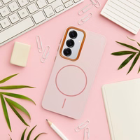 FRAME MAG COVER Ümbris compatible koos MagSafe jaoks SAMSUNG A17 powder roosa