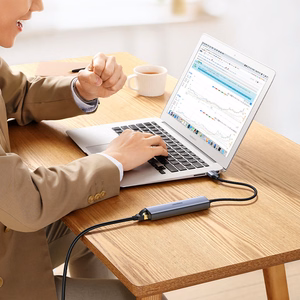 Ugreen CM475 multifunktsionaalne jaotur USB 3.0 - 3x USB / Ethernet RJ-45 / USB Type-C PD - hall