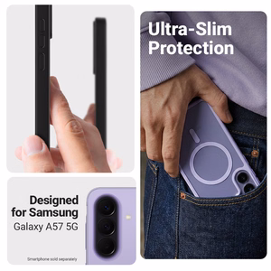 Crong Hybrid Matte Magnetic MagSafe ümbris seadmele Samsung Galaxy A57, lavendlilla