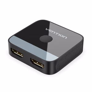 Vention 2-pordine kahesuunaline 4K HDMI lüliti must ABS korpus