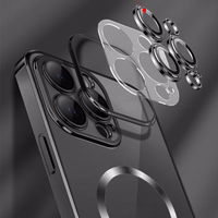 Wozinsky Electroplated Magsafe Ümbris jaoks Samsung Galaxy S24 FE - must