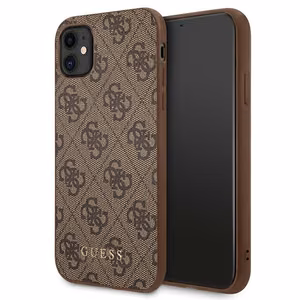 Guess 4G Metal kuldne Logo Ümbris jaoks iPhone 11 / Xr 6.1" - Brown