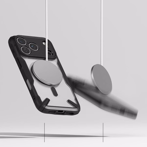 Ringke Fusion X Magnetic MagSafe Ümbris jaoks iPhone 17 Pro Max - Must