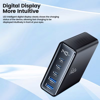 Tech-Protect DC140W-GAN 5-PORT PD140W/QC3.0 Charging Station - must