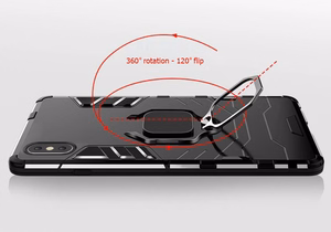 Ring Armor Ümbris jaoks Samsung Galaxy A14 4G/5G Must