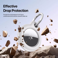 DUX DUCIS secure case mad of durable PC jaoks Apple AirTag (4Pack)