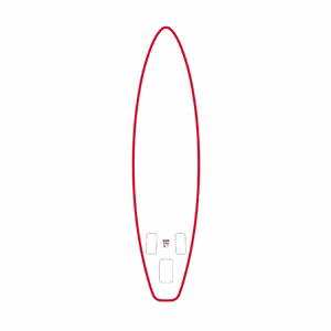 FunWater SUP-laud SUPFW69C 3,35m (punane-valge)