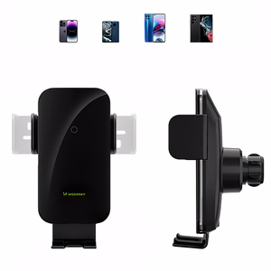 Wozinsky WEDZ-3Y8S clamp car holder with 15W inductive charger for phone on the air vent - black