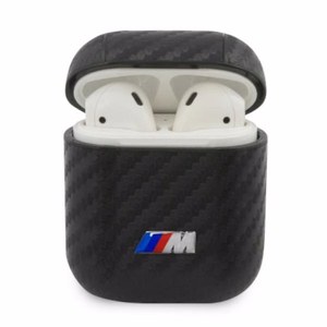 BMW PU Carbon M Collection ümbris AirPods 1/2 jaoks, must