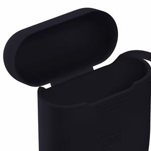 3mk Silicone AirPods Ümbris jaoks Apple AirPods 2 - Must