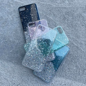 Wozinsky Star Glitter Shining Cover for Xiaomi Redmi Note 9T 5G roheline