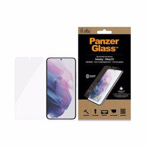 PanzerGlass E2E Microfracture antibacterial glass jaoks Samsung Galaxy S22 - with must raamiga